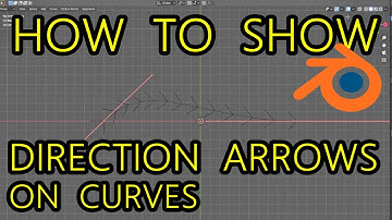 How To Show Direction Arrows On Curves - Blender