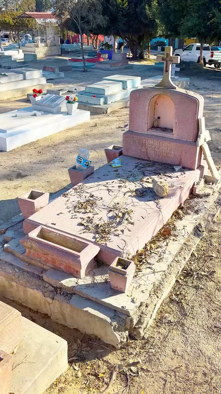 Limpiando la tumba abandonada de una abuelita que murió sola