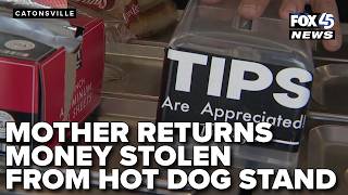 Famous Mother returns money taken from tip box at Catonsville hot dog stand Profile