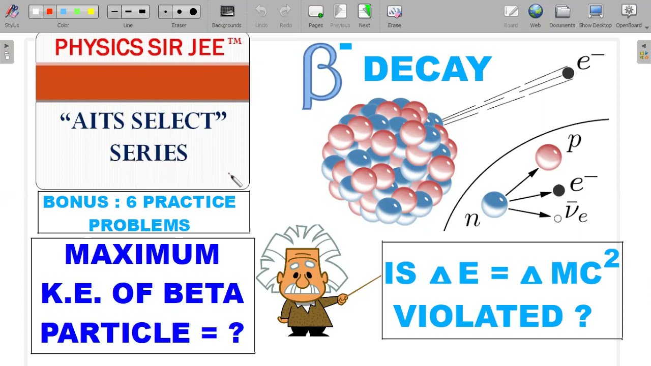 [JEE ADVANCED SCHOOL PHYSICS] TRICKY BETA DECAY CHALLENGE | Q VALUE NUCLEUS | AITS SELECT VIDEO-22