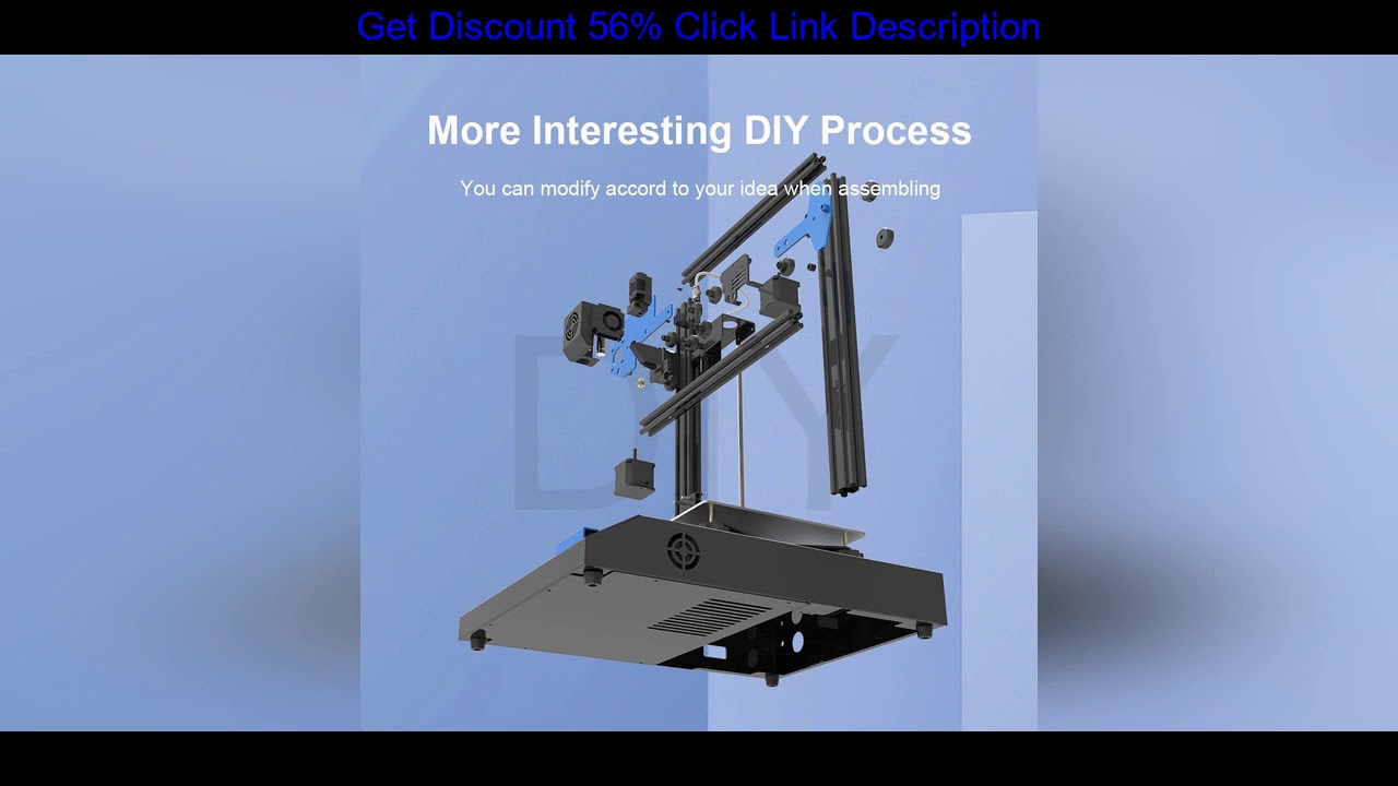 Review New Anet ET4X All Metal 3D Printer Half Assembly Fast Heating Resume Printing Filament Detec