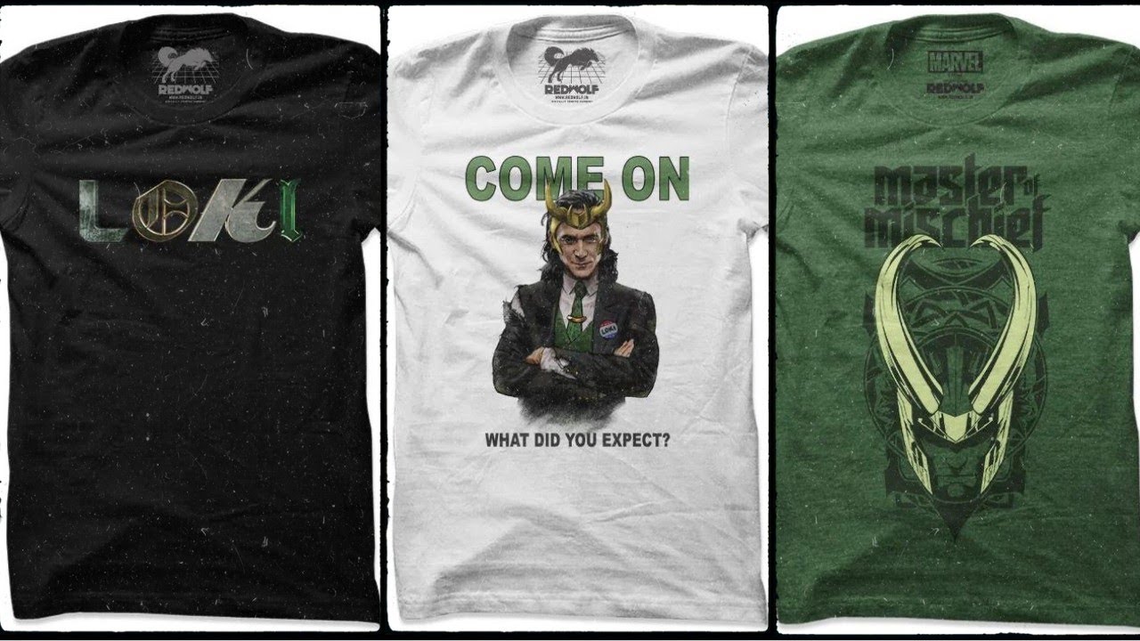 Official Marvel's Loki T-Shirts In Redwolf.in