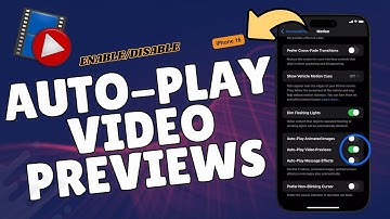 How to Enable/Disable Auto-Play Video Previews on iPhone 16