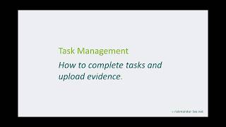 Riskmonitor-Live - Tasks - How to complete tasks and upload evidence