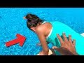 Melikeyi Havuza Attım Çok Kızdı Push To the Pool Prank!