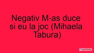 Demo negativ M-as duce si eu la joc (Mihaela Tabura) - la minor