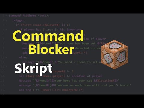 Command Blocker Skript | Minecraft | sirSkript