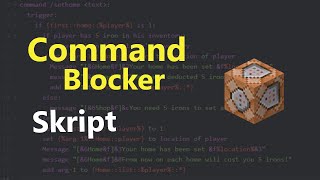 Command Blocker Skript | Minecraft | sirSkript