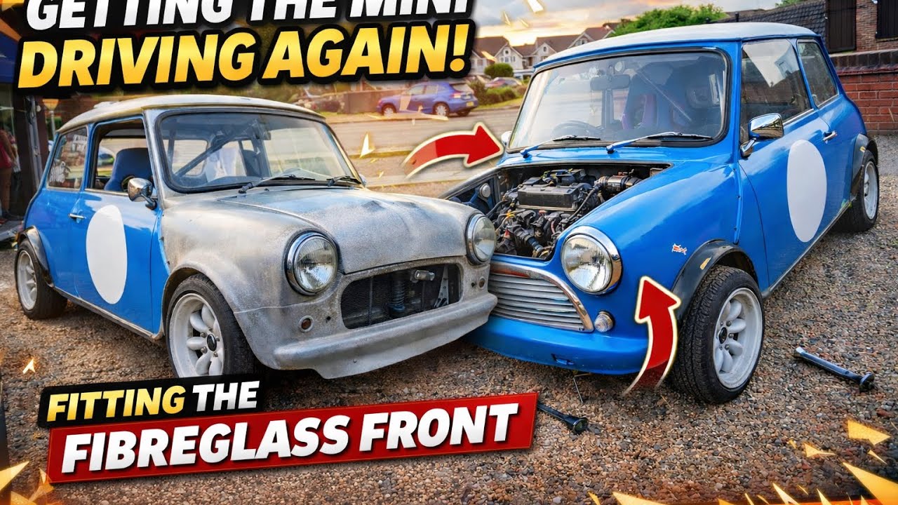 Как вернуть мой классический Mini на дорогу + ремонт передней части кузова из стекловолокна | Про...