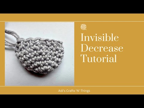 Invisible Decrease Tutorial