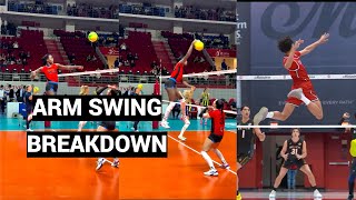 What is the perfect volleyball arm swing Explained in 2 minutes.
