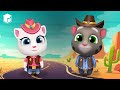 WHO IS THE BEST? My Talking Angela vs My Talking Tom in Wild West Event!