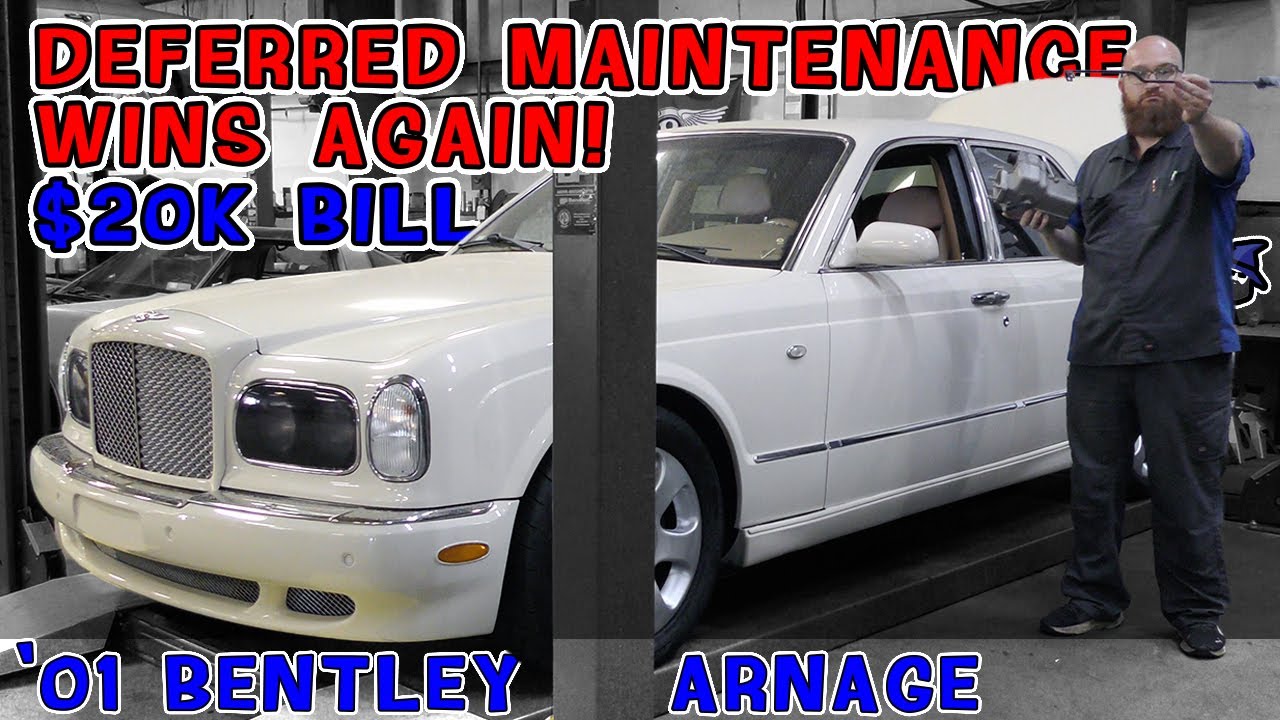 Ремонт на 20 тысяч долларов? CAR WIZARD обнаружил, что ремонт Bentley Arnage 2001 года обойдется ...