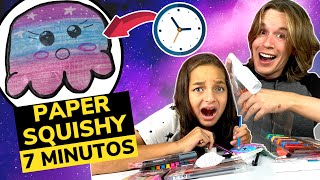 Desafio Paper Squishy Galáxia Em 7 Minutos Tio Lucas E Laila