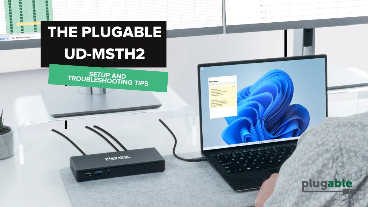 Plugable UD-MSTH2 Setup & Compatibility Guide | Dual 4K 60Hz Dock