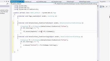 [ASP.NET]Bài 3:  Sử dụng Image và Upload File để hiển thị và cập nhật ảnh trong asp.net