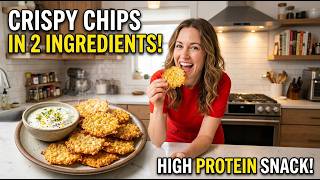 Crispy 2-Ingredient Cottage Cheese Chips –| Easy High Protein snack  - Lindsay Keosayian 2 Ingredient Chips Low Carb And Crispy Recipe