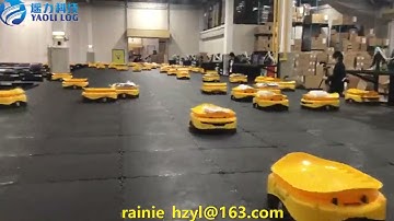 YL AMR AGV tilt tray sorter parcel sorting robot system for logistics express post distribution cent