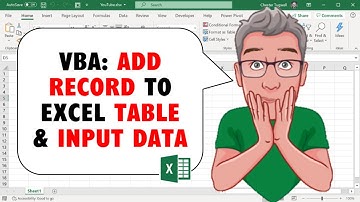 Excel VBA to Add Record To Excel Table & Input Data