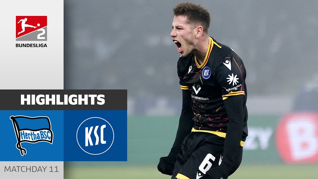 Late Jensen Shocks Berlin! | Hertha BSC - Karlsruher SC 2-2 | Highlights | MD 11 - Bundesliga 2