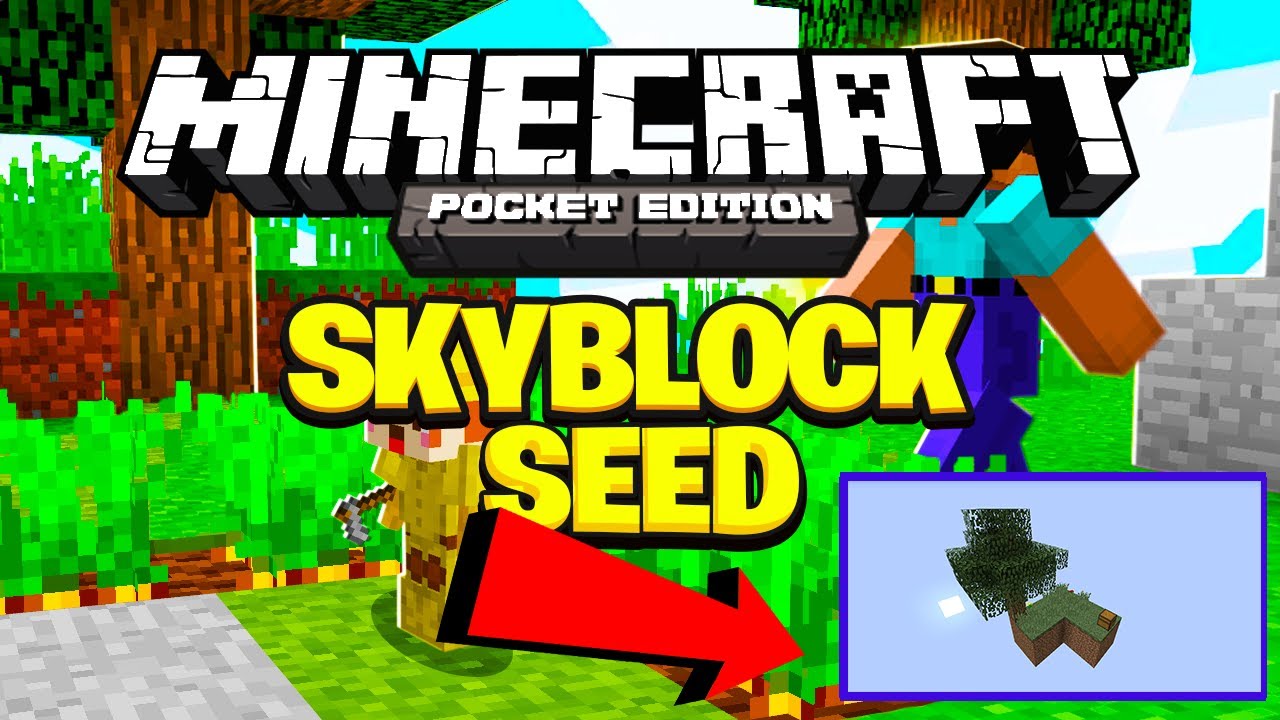 Best Minecraft Pocket Edition Skyblock Seed [WORKING 2020] - YouTube