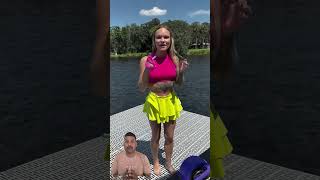 Extremely Happy Girl Goes Viral After Amazing Pool Jump