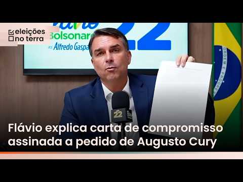 Flávio Bolsonaro details terms agreed upon with Augusto Cury to secure support: ‘100% in agreement’