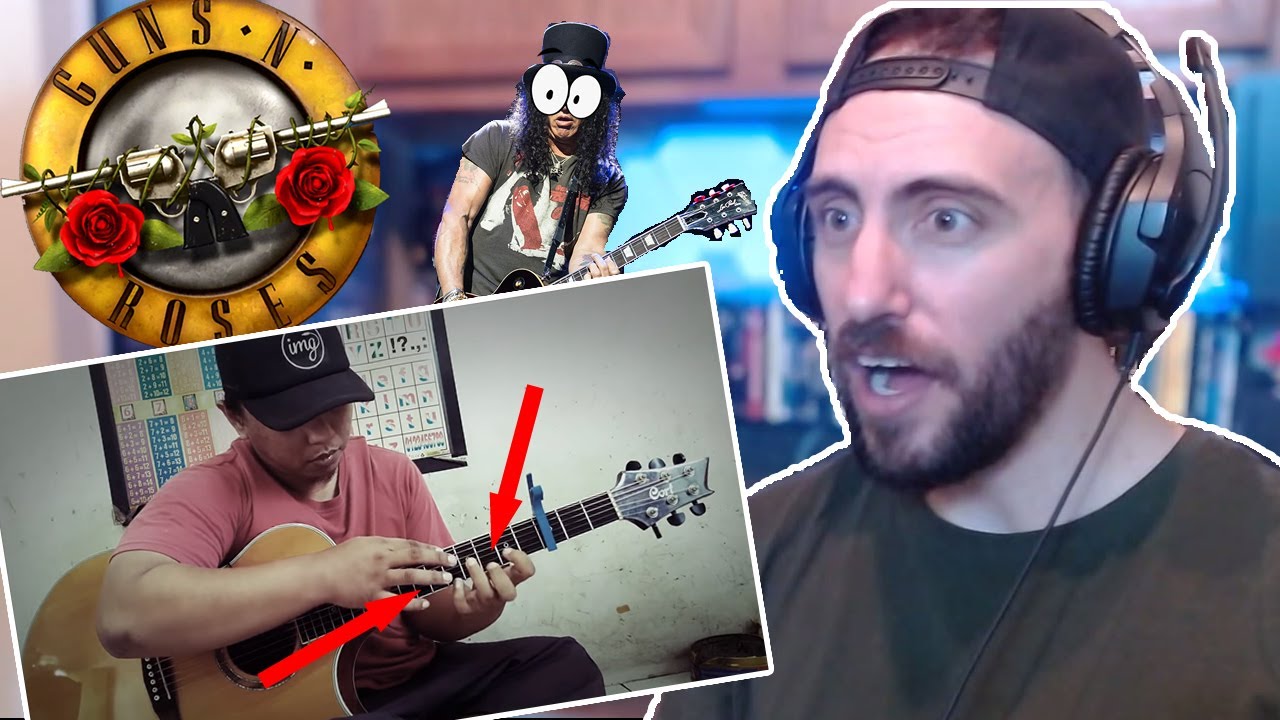 Alip ba ta - Guns n' Roses - Sweet Child O' Mine -  fingerstyle guitar cover REACTION