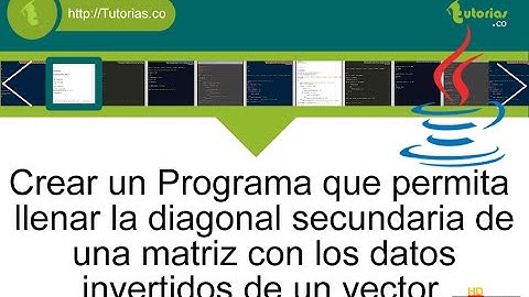 arrays – java (diagonal secundaria datos invertidos)