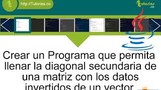 arrays – java (diagonal secundaria datos invertidos)