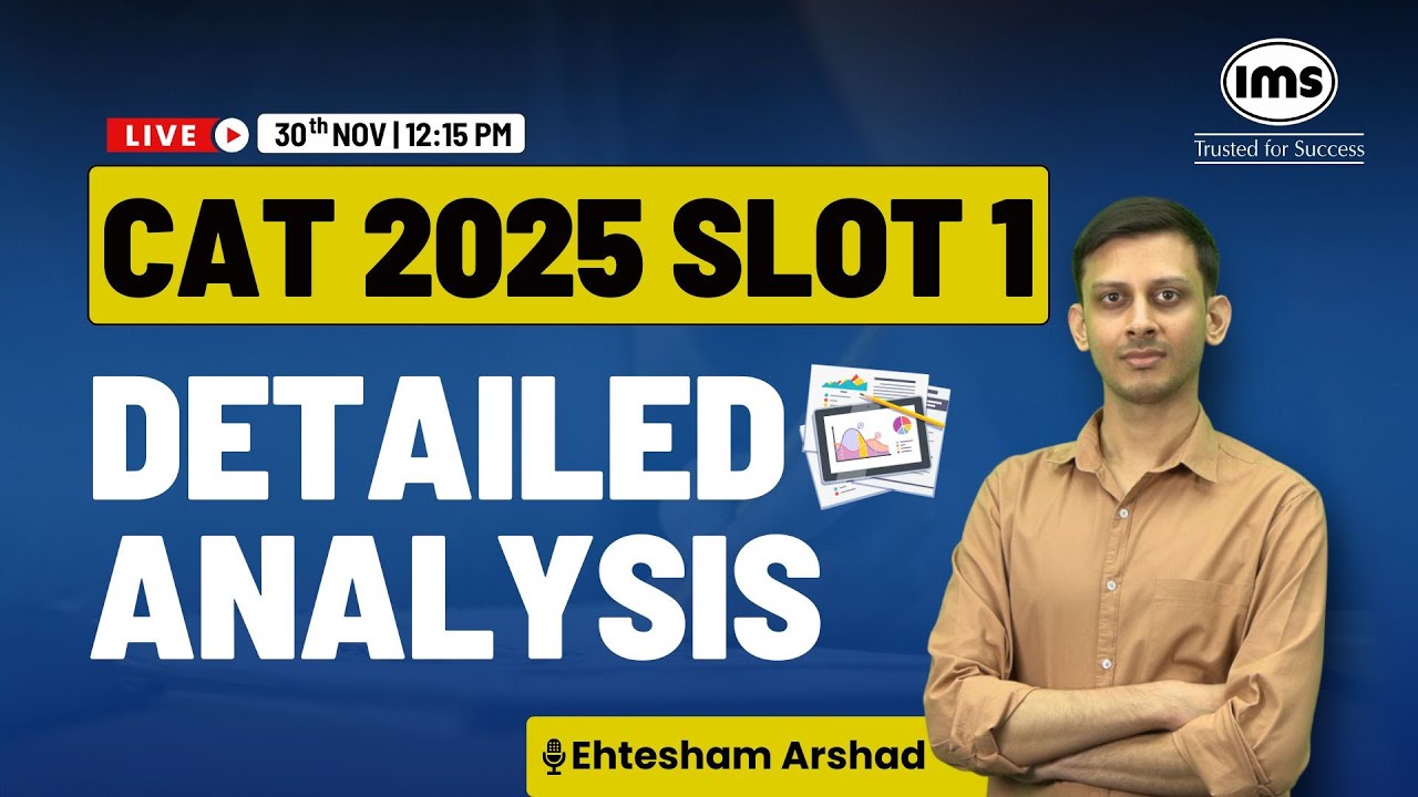 CAT 2025 Slot 1 Analysis | CAT 2025 Slot 1 Cut-off | Score vs ...