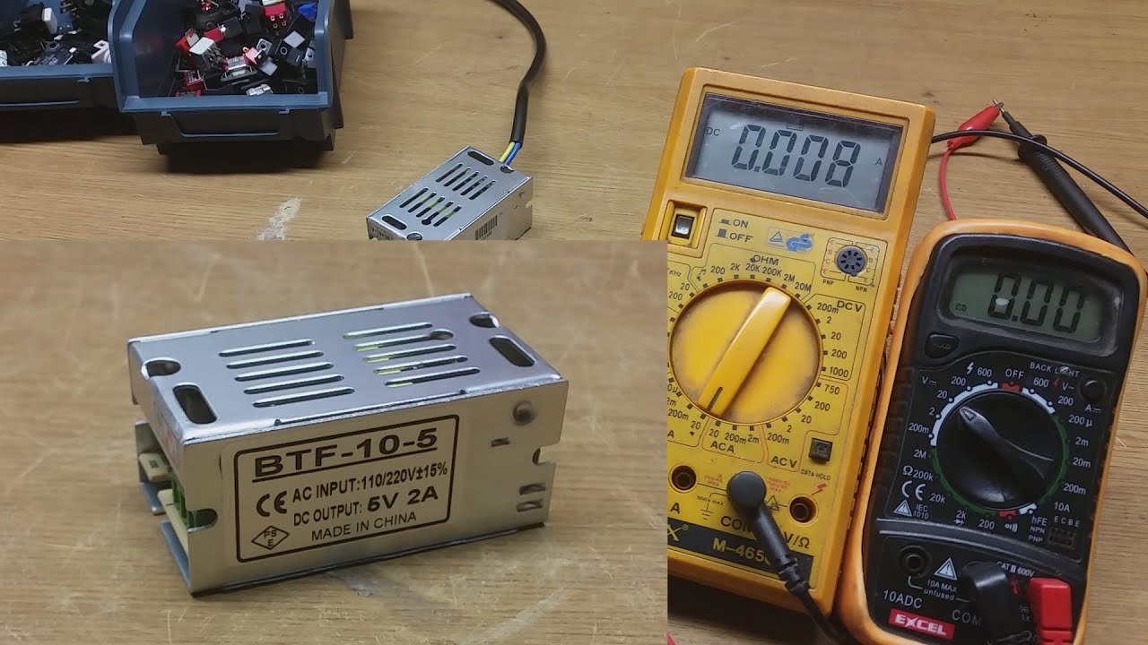 Test alimentatore switching 5V 2A