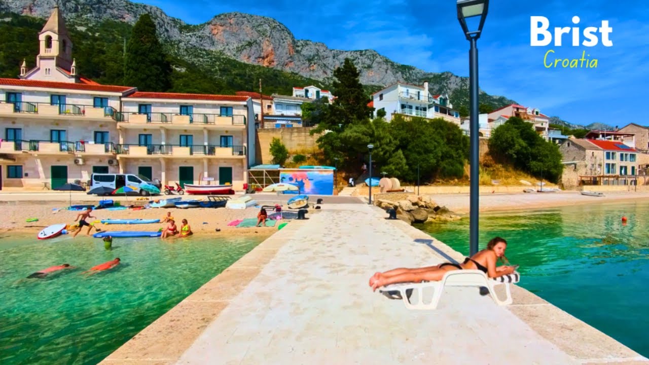 Brist Croatia 4K | Makarska Riviera Walking Tour 2025