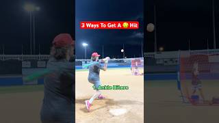 3 Ways To Get A 🥎 Hit #slowpitchsoftball #baseball #linedrive #homerun