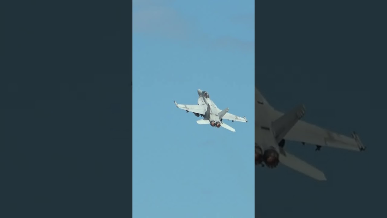F/A 18 Using Tactical Flares