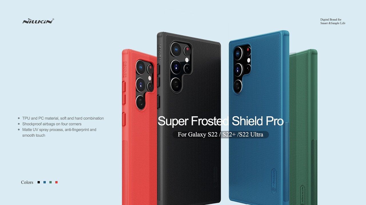 NILLKIN FROSTED SHIELD PRO ORIGINAL COVER MATTE PC SLIM CASE SAMSUNG GALAXY S22 / PLUS / ULTRA