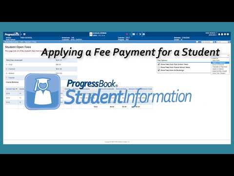 ProgressBook StudentInformation: Apply a Payment for a Student