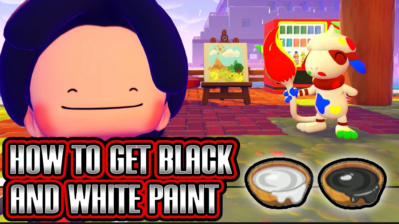 How to get BLACK PAINT AND WHITE PAINT in Pokemon Pokopia! - YouTube