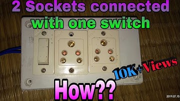 How to connect 2 sockets in one switch in Hindi/ Ek switch se 2 sockets ka connection in Hindi