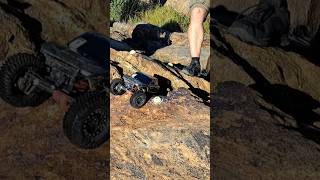 VERY TRICKY DOUBLE BONUS LAND WITH SCALE RC CRAW#shortvideo #viral #fyp #fypシ #shorts #rccar #4x4