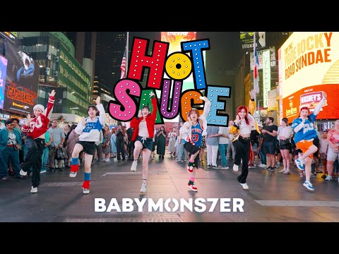KPOP IN PUBLIC NYC TIMES SQUARE ONE TAKE BABYMONSTER 베이비몬스터 HOT SAUCE Dance Cover