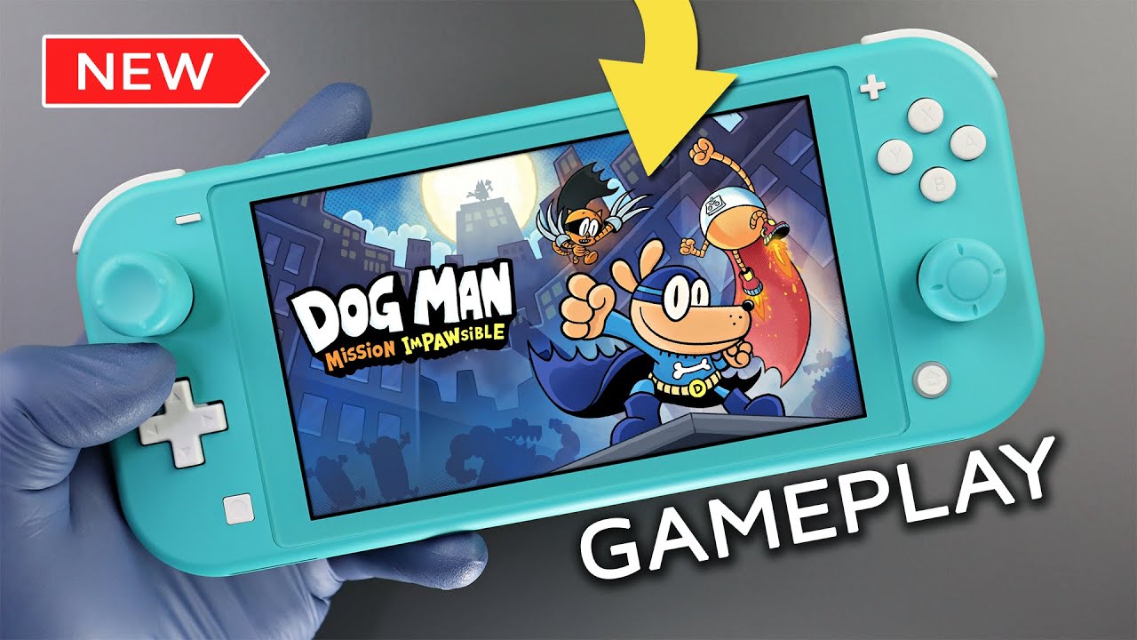 Dog Man: Mission Impawsible Nintendo Switch Lite Gameplay