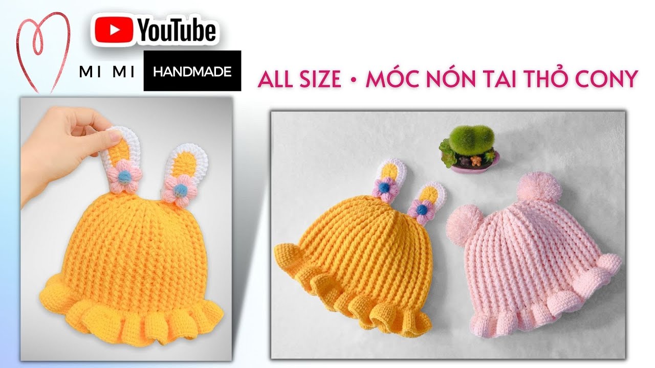 #134 Móc Nón Tai Thỏ Cony, Quả Bông PomPom Thật Đáng... - youtube