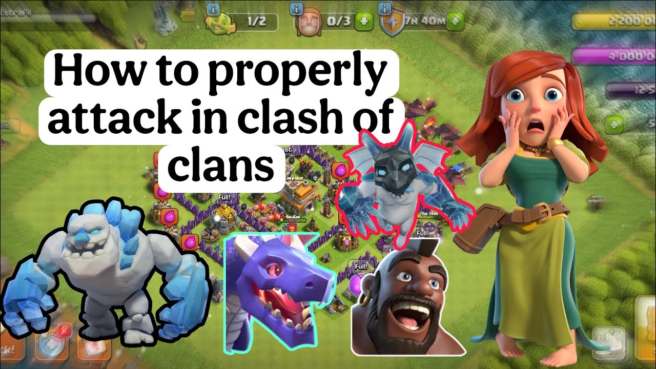 How to properly attack in clash of clans 🤔🤯🤯