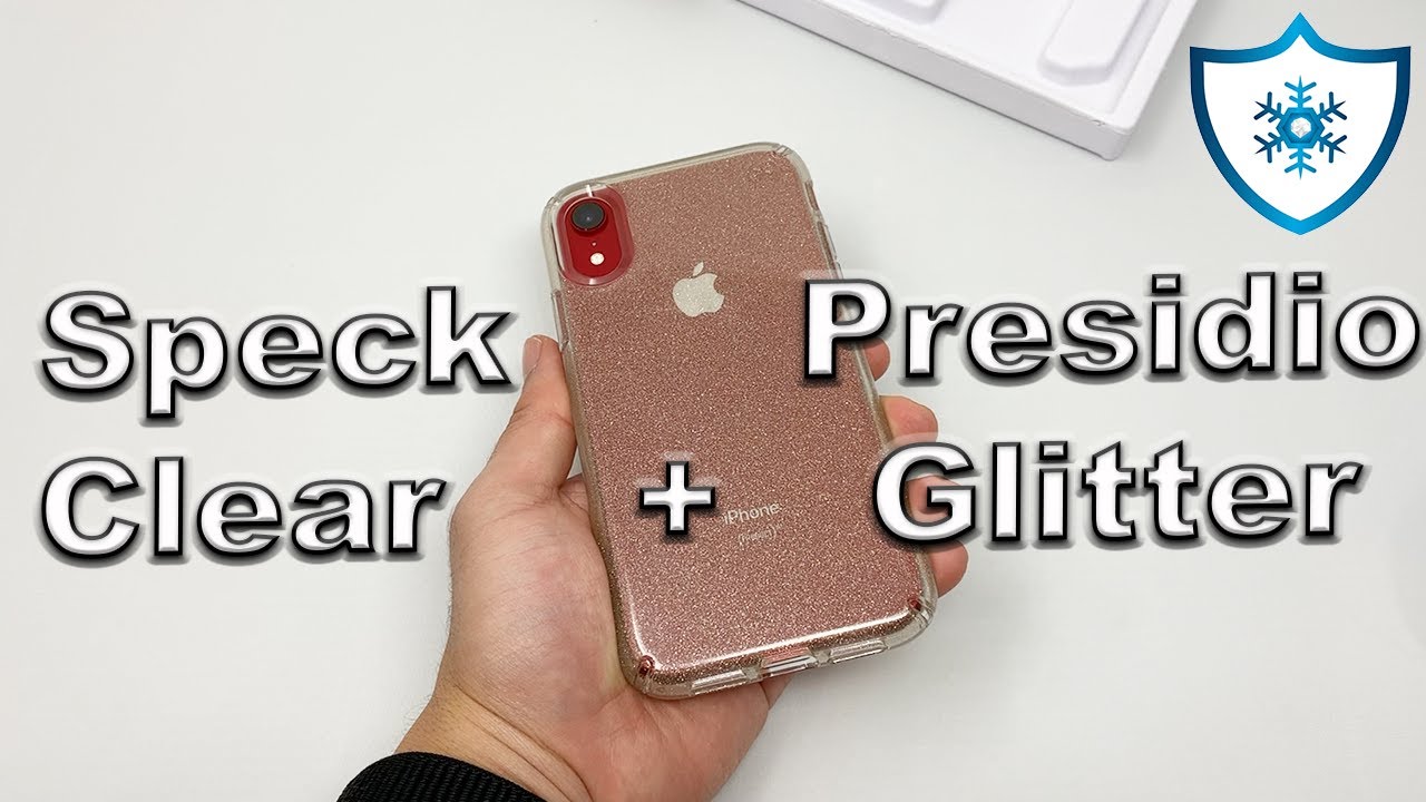 Iphone Xr Speck Presidio Clear Glitter Bella Pink With Gold Glitter Case Review Youtube