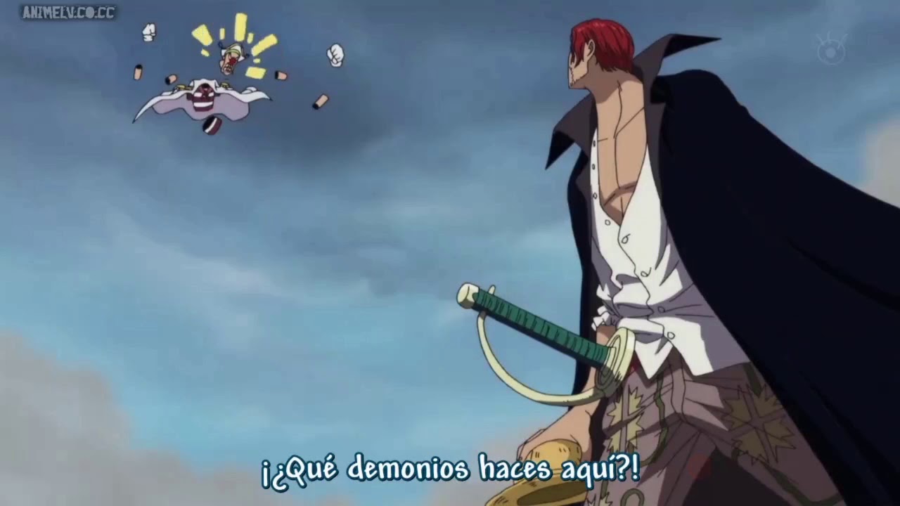 Shanks y Buggy reencuentro en Marineford|ONE PIECE