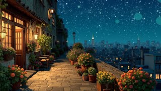 City Lights Lofi ~ Cozy Balcony Vibes for Study & Sleep | Nighttime Chill Music