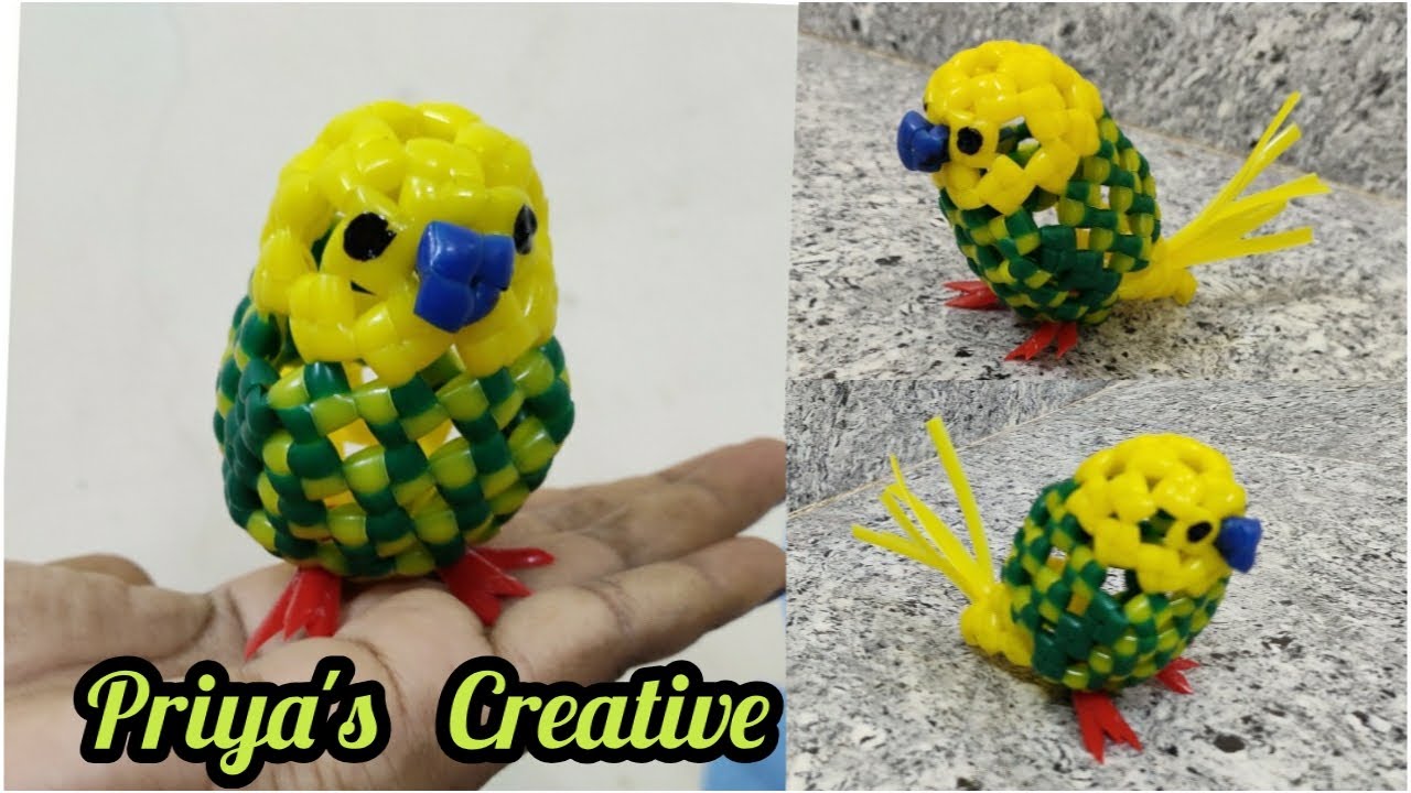 Sparrow Making in Plastic Wire /பிளாஸ்டிக் வயர் குருவி....!