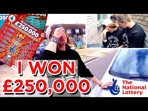 WINNING £250,000 ON A LOTTERY SCRATCHCARD!! (PRANK!!)