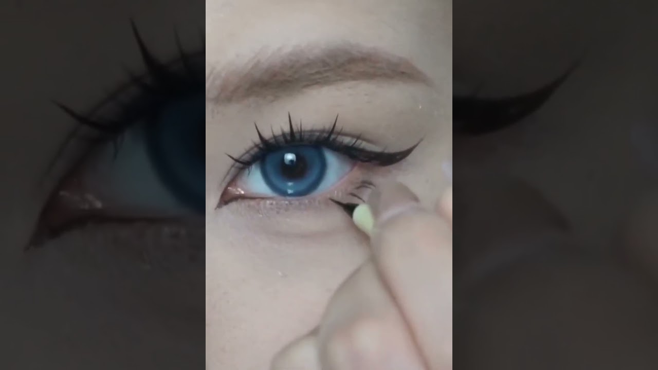 Korean eye makeup 🤩💜🤞✨#shorts #ytshorts #viral
